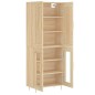 vidaXL Aparador alto madera contrachapada color roble 69,5x34x180 cm vidaXL Aparador alto madera contrachapada color roble 69,5x34x180 cm