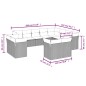 vidaXL Set de sofás de jardín 12 pzas con cojines ratán sintético gris vidaXL Set de sofás de jardín 12 pzas con cojines ratán sintético gris