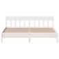vidaXL Estructura cama cabecero madera maciza pino blanco 180x200 cm vidaXL Estructura cama cabecero madera maciza pino blanco 180x200 cm