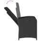 vidaXL Set de comedor de jardín 9 pzas y cojines ratán sintético negro vidaXL Set de comedor de jardín 9 pzas y cojines ratán sintético negro