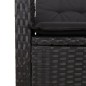 vidaXL Set de comedor de jardín 9 pzas y cojines ratán sintético negro vidaXL Set de comedor de jardín 9 pzas y cojines ratán sintético negro