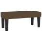 vidaXL Cama box spring con colchón tela marrón oscuro 90x190 cm vidaXL Cama box spring con colchón tela marrón oscuro 90x190 cm