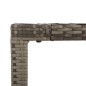 vidaXL Set comedor de jardín 5 piezas con cojines ratán sintético gris vidaXL Set comedor de jardín 5 piezas con cojines ratán sintético gris
