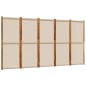vidaXL Biombo divisor de 5 paneles gris taupe 350x180 cm vidaXL Biombo divisor de 5 paneles gris taupe 350x180 cm