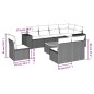 vidaXL Set de sofás de jardín 9 pzas con cojines ratán sintético beige vidaXL Set de sofás de jardín 9 pzas con cojines ratán sintético beige