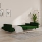 vidaXL Sofá cama de 2 plazas con dos almohadas terciopelo verde oscuro vidaXL Sofá cama de 2 plazas con dos almohadas terciopelo verde oscuro