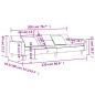 vidaXL Sofá cama de 2 plazas con dos almohadas terciopelo gris oscuro vidaXL Sofá cama de 2 plazas con dos almohadas terciopelo gris oscuro