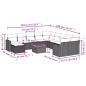 vidaXL Set de sofás de jardín 12 pzas y cojines ratán sintético marrón vidaXL Set de sofás de jardín 12 pzas y cojines ratán sintético marrón