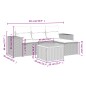 vidaXL Set de muebles de jardín 5 pzas y cojines ratán sintético negro vidaXL Set de muebles de jardín 5 pzas y cojines ratán sintético negro