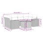 vidaXL Set de sofás de jardín 7 piezas con cojines ratán PE gris vidaXL Set de sofás de jardín 7 piezas con cojines ratán PE gris