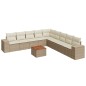 vidaXL Juego de sofás jardín con cojines beige 10 pzas ratán sintético vidaXL Juego de sofás jardín con cojines beige 10 pzas ratán sintético
