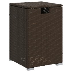vidaXL Mesa cubierta para bombona de propano ratán marrón 40x40x60 cm