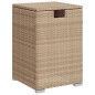 vidaXL Mesa cubierta para bombona de propano ratán beige 40x40x60 cm vidaXL Mesa cubierta para bombona de propano ratán beige 40x40x60 cm