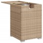 vidaXL Mesa cubierta para bombona de propano ratán beige 40x40x60 cm vidaXL Mesa cubierta para bombona de propano ratán beige 40x40x60 cm