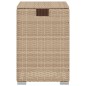 vidaXL Mesa cubierta para bombona de propano ratán beige 40x40x60 cm vidaXL Mesa cubierta para bombona de propano ratán beige 40x40x60 cm