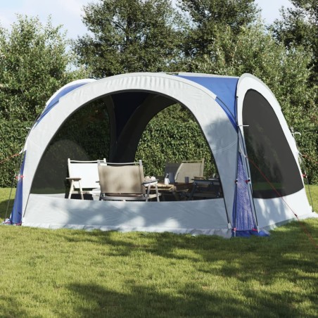 vidaXL Tienda de campaña tafetán 185T azul 360x360x215 cm