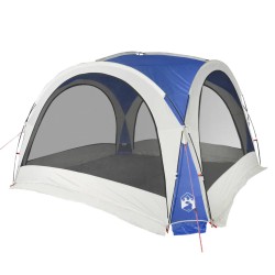 vidaXL Tienda de campaña tafetán 185T azul 360x360x215 cm