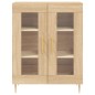 vidaXL Aparador alto madera contrachapada color roble 69,5x34x180 cm vidaXL Aparador alto madera contrachapada color roble 69,5x34x180 cm