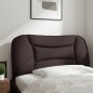vidaXL Cabecero de cama acolchado tela marrón oscuro 80 cm vidaXL Cabecero de cama acolchado tela marrón oscuro 80 cm