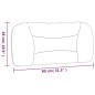 vidaXL Cabecero de cama acolchado tela marrón oscuro 80 cm vidaXL Cabecero de cama acolchado tela marrón oscuro 80 cm