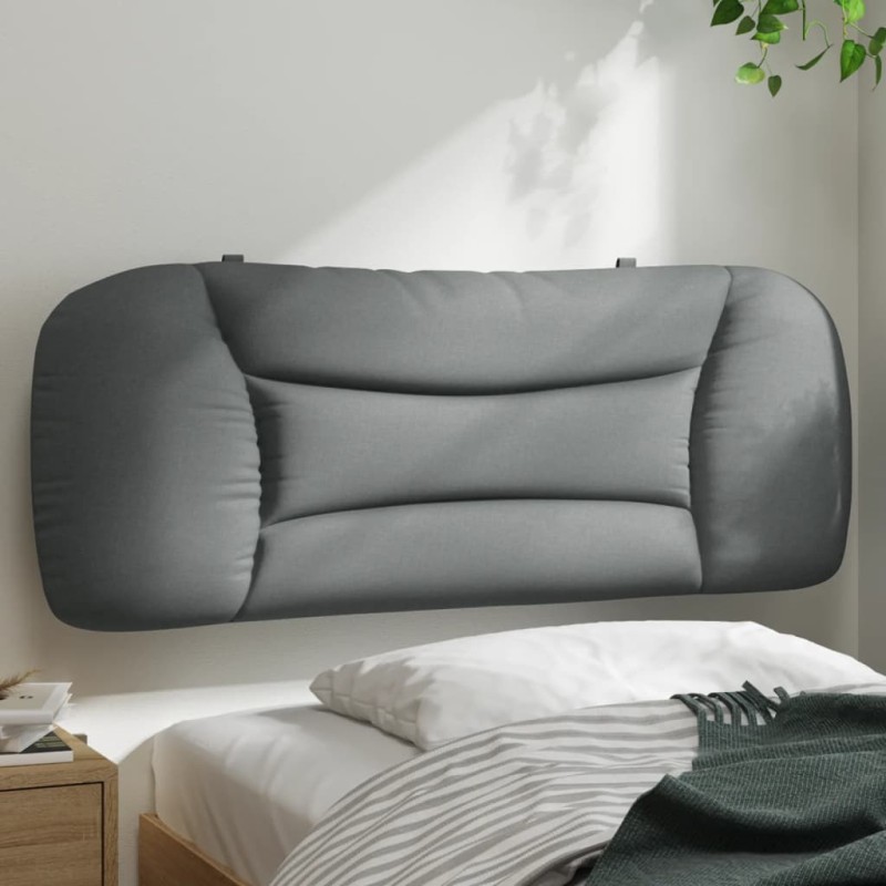 vidaXL Cabecero de cama acolchado tela gris claro 100 cm vidaXL Cabecero de cama acolchado tela gris claro 100 cm
