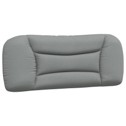 vidaXL Cabecero de cama acolchado tela gris claro 100 cm