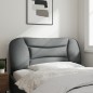 vidaXL Cabecero de cama acolchado tela gris claro 100 cm vidaXL Cabecero de cama acolchado tela gris claro 100 cm