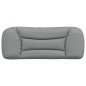 vidaXL Cabecero de cama acolchado tela gris claro 100 cm vidaXL Cabecero de cama acolchado tela gris claro 100 cm