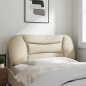 vidaXL Cabecero de cama acolchado tela crema 100 cm vidaXL Cabecero de cama acolchado tela crema 100 cm