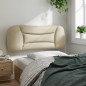 vidaXL Cabecero de cama acolchado tela crema 100 cm vidaXL Cabecero de cama acolchado tela crema 100 cm