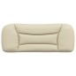 vidaXL Cabecero de cama acolchado tela crema 100 cm vidaXL Cabecero de cama acolchado tela crema 100 cm