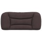 vidaXL Cabecero de cama acolchado tela marrón oscuro 90 cm