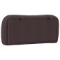 vidaXL Cabecero de cama acolchado tela marrón oscuro 90 cm