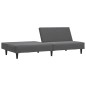 vidaXL Sofá cama de 2 plazas terciopelo gris oscuro vidaXL Sofá cama de 2 plazas terciopelo gris oscuro