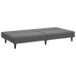 vidaXL Sofá cama de 2 plazas terciopelo gris oscuro vidaXL Sofá cama de 2 plazas terciopelo gris oscuro
