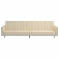 vidaXL Sofá cama de 2 plazas terciopelo color crema vidaXL Sofá cama de 2 plazas terciopelo color crema