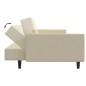 vidaXL Sofá cama de 2 plazas terciopelo color crema vidaXL Sofá cama de 2 plazas terciopelo color crema