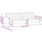 vidaXL Sofá cama de 2 plazas terciopelo color crema vidaXL Sofá cama de 2 plazas terciopelo color crema