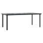 vidaXL Set de comedor de jardín 9 pzas y cojines ratán sintético negro vidaXL Set de comedor de jardín 9 pzas y cojines ratán sintético negro