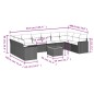 vidaXL Set de sofás de jardín 11pzas con cojines ratán sintético beige vidaXL Set de sofás de jardín 11pzas con cojines ratán sintético beige