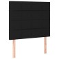 vidaXL Cama box spring con colchón tela negro 80x200 cm vidaXL Cama box spring con colchón tela negro 80x200 cm