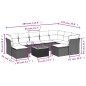 vidaXL Set de sofás de jardín 10 pzas cojines ratán sintético negro vidaXL Set de sofás de jardín 10 pzas cojines ratán sintético negro