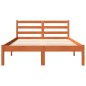 vidaXL Estructura de cama madera maciza pino marrón cera 140x200 cm vidaXL Estructura de cama madera maciza pino marrón cera 140x200 cm