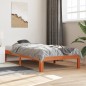 vidaXL Estructura de cama madera maciza de pino marrón cera 90x190 cm vidaXL Estructura de cama madera maciza de pino marrón cera 90x190 cm