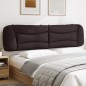 vidaXL Cabecero de cama acolchado tela marrón oscuro 200 cm vidaXL Cabecero de cama acolchado tela marrón oscuro 200 cm