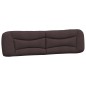 vidaXL Cabecero de cama acolchado tela marrón oscuro 200 cm vidaXL Cabecero de cama acolchado tela marrón oscuro 200 cm