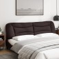 vidaXL Cabecero de cama acolchado tela marrón oscuro 200 cm vidaXL Cabecero de cama acolchado tela marrón oscuro 200 cm