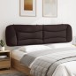 vidaXL Cabecero de cama acolchado tela marrón oscuro 200 cm vidaXL Cabecero de cama acolchado tela marrón oscuro 200 cm