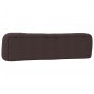 vidaXL Cabecero de cama acolchado tela marrón oscuro 200 cm vidaXL Cabecero de cama acolchado tela marrón oscuro 200 cm