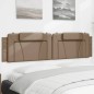 vidaXL Cabecero de cama acolchado cuero sintético capuchino 200 cm vidaXL Cabecero de cama acolchado cuero sintético capuchino 200 cm